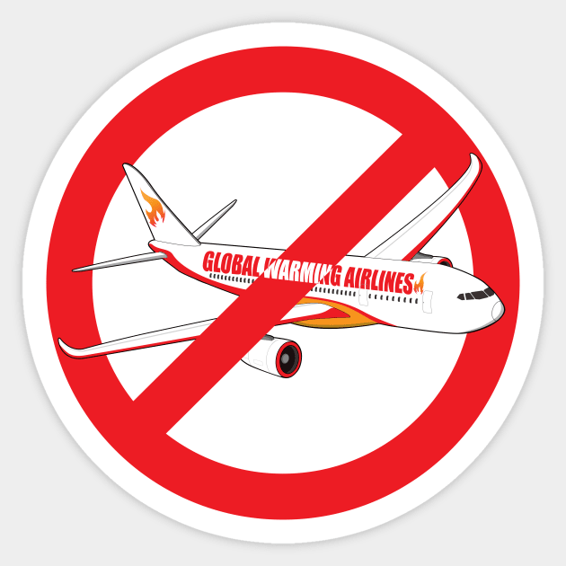 Flight shame - Flygskam Sticker by Manikool